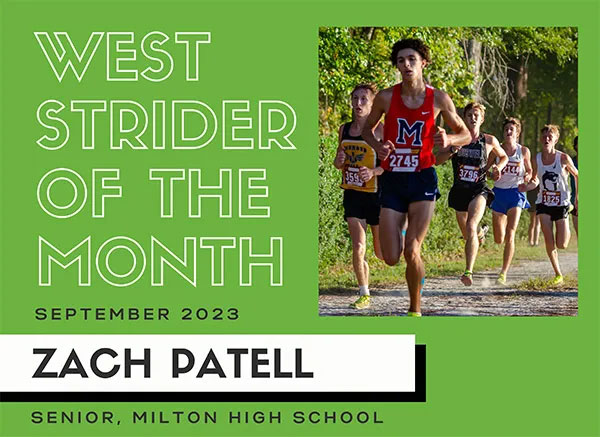 Patell Named September West Strider of the Month